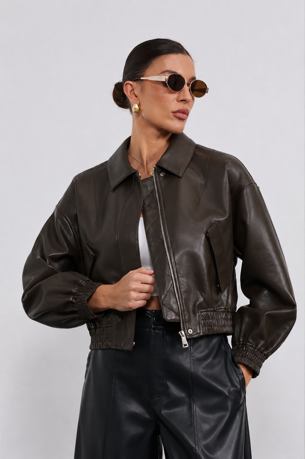 Collared Bomber Jacket