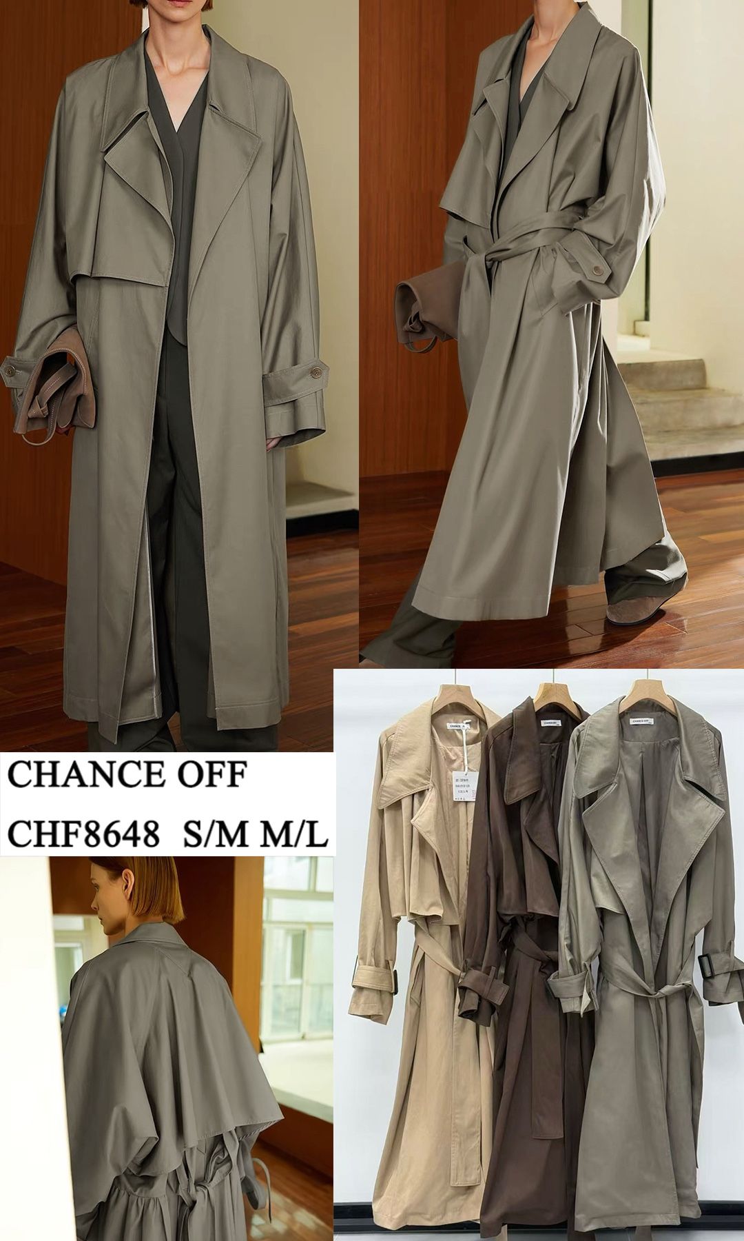 Loose Maxi Tie-Waist Coat