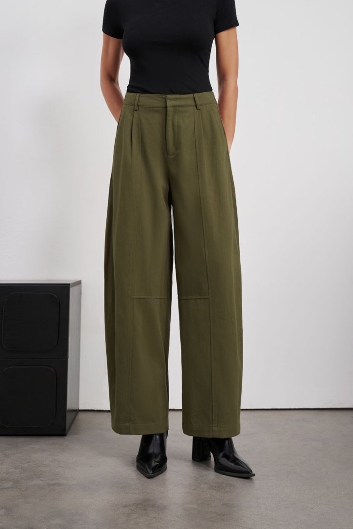Wide Pleated Palazzo Trousers