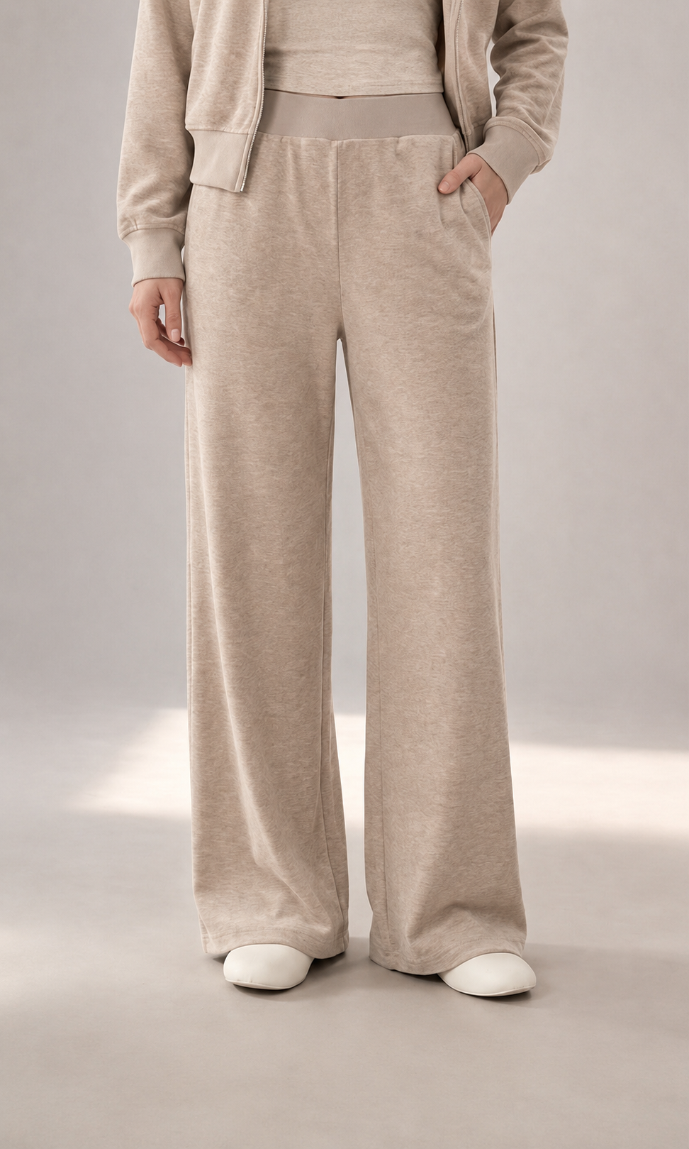 Wide‑Leg Trousers with Elastic Waist