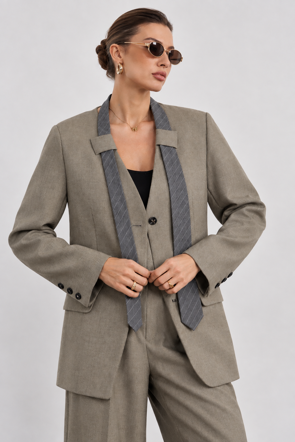 Tailored Longline Jacket with Lapels
