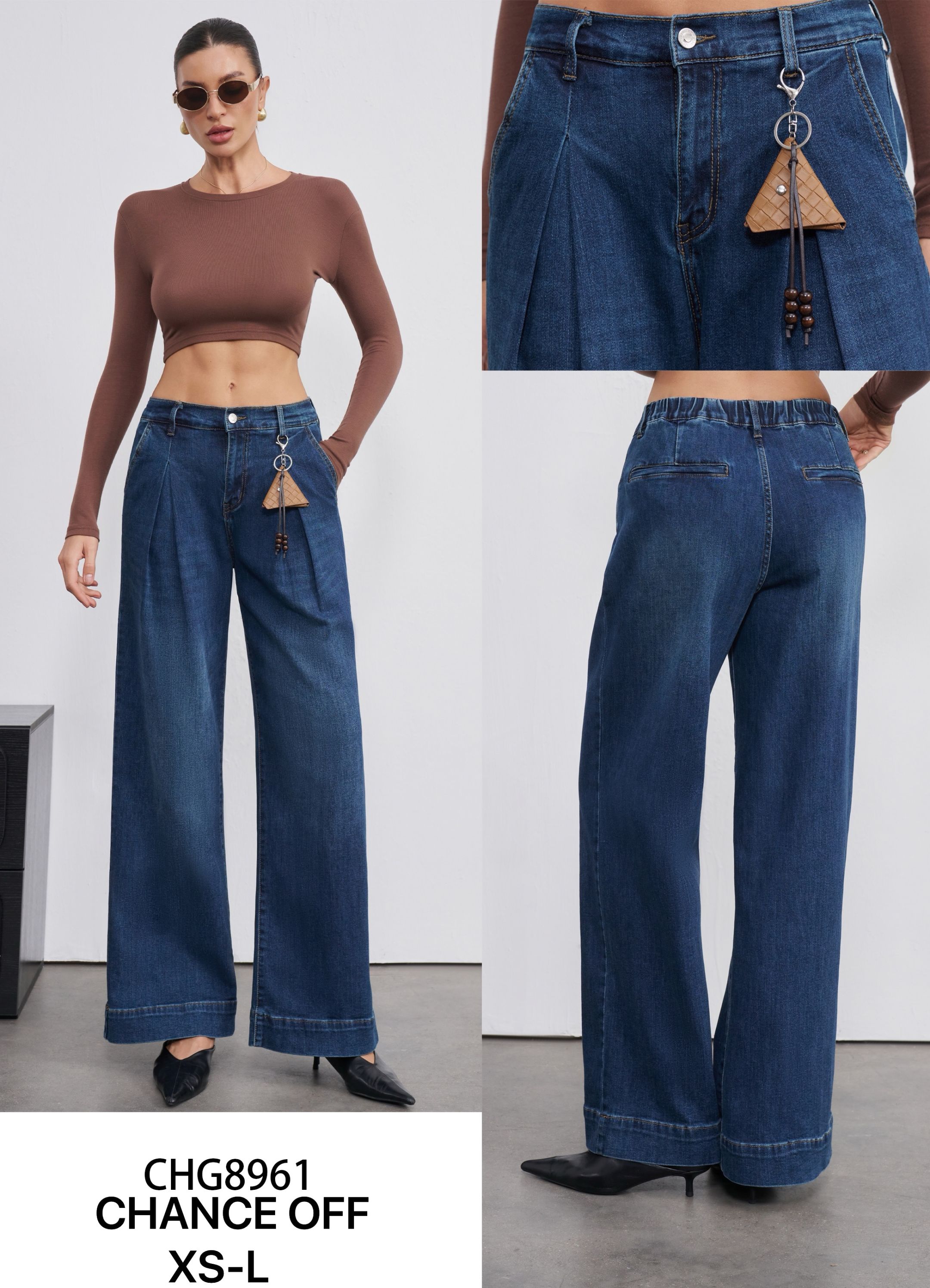 Wide Pleated Trousers