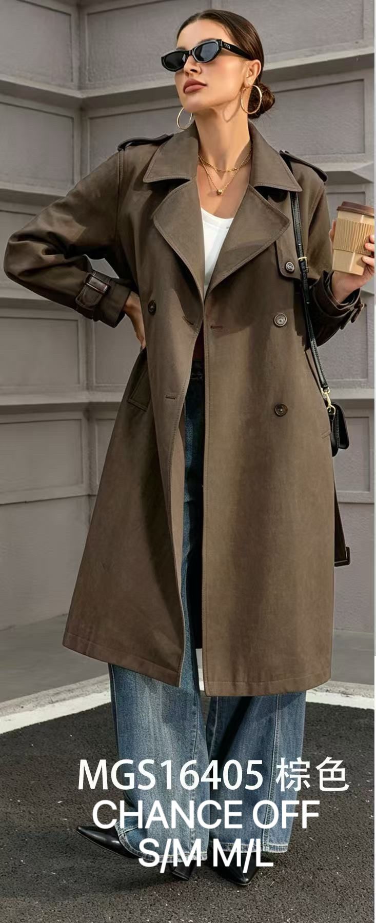 Midi Coat with Notched Lapels