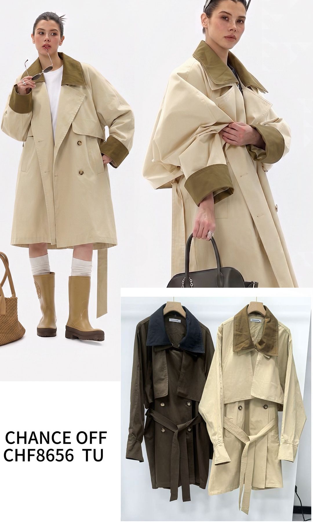 Oversize Coat with Belt