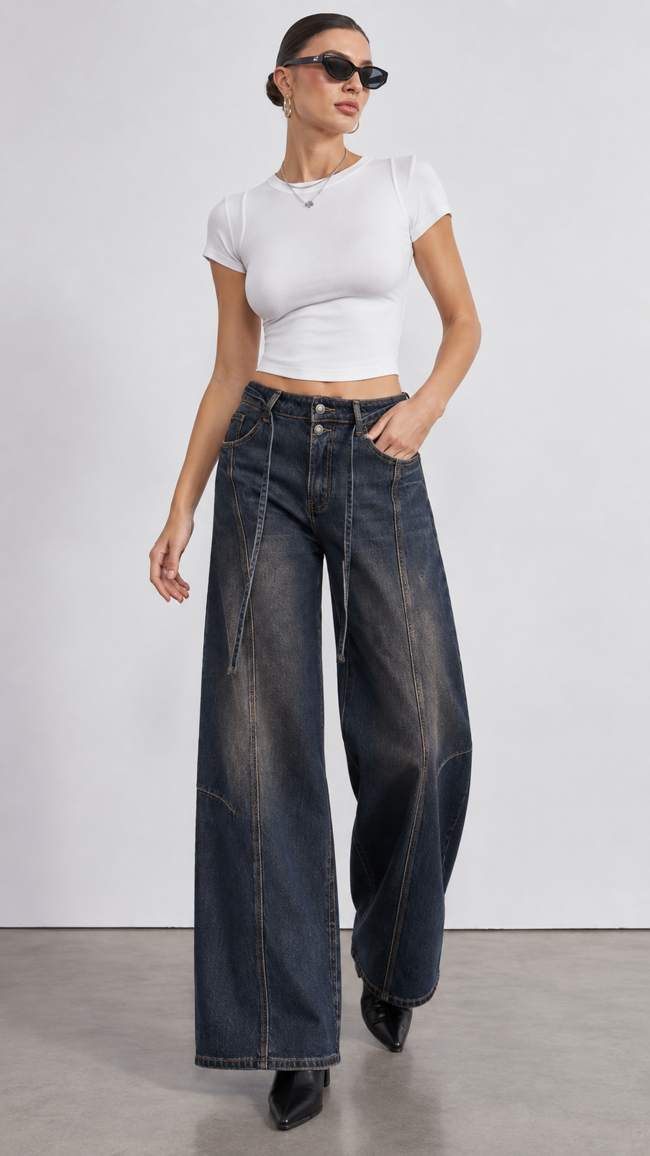 Wide Balloon Jeans