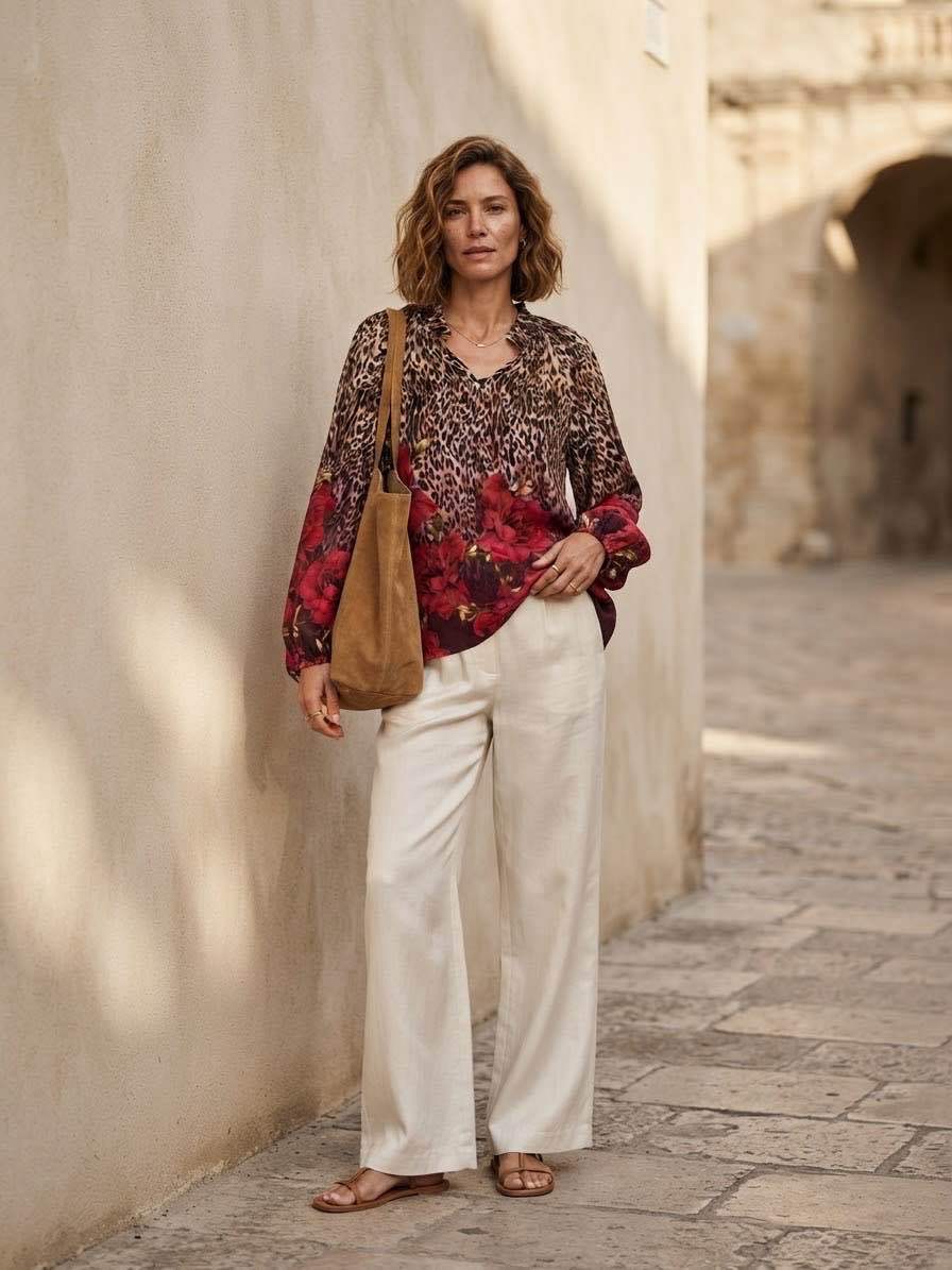 Relaxed Ruffle Blouse