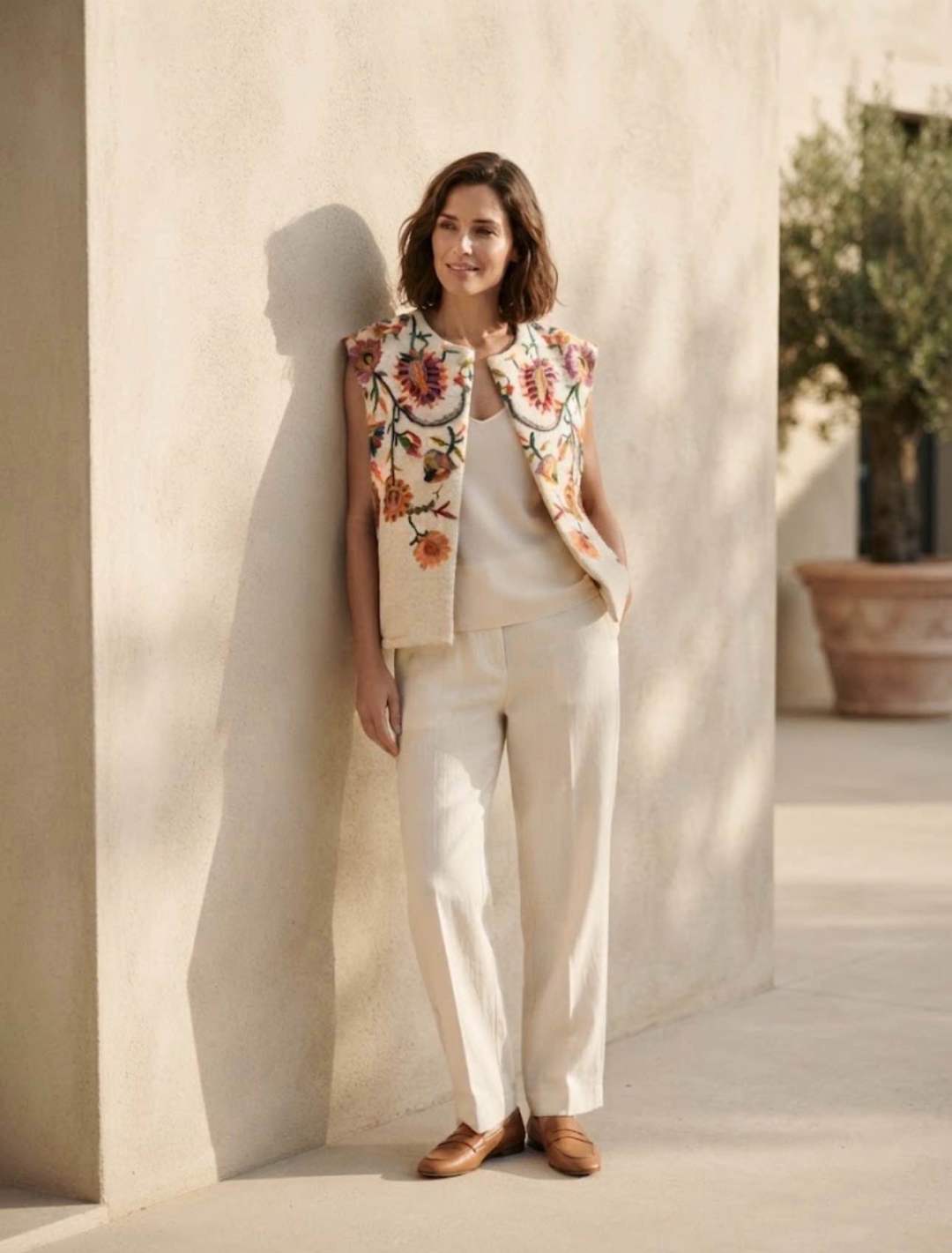 Straight Printed Vest