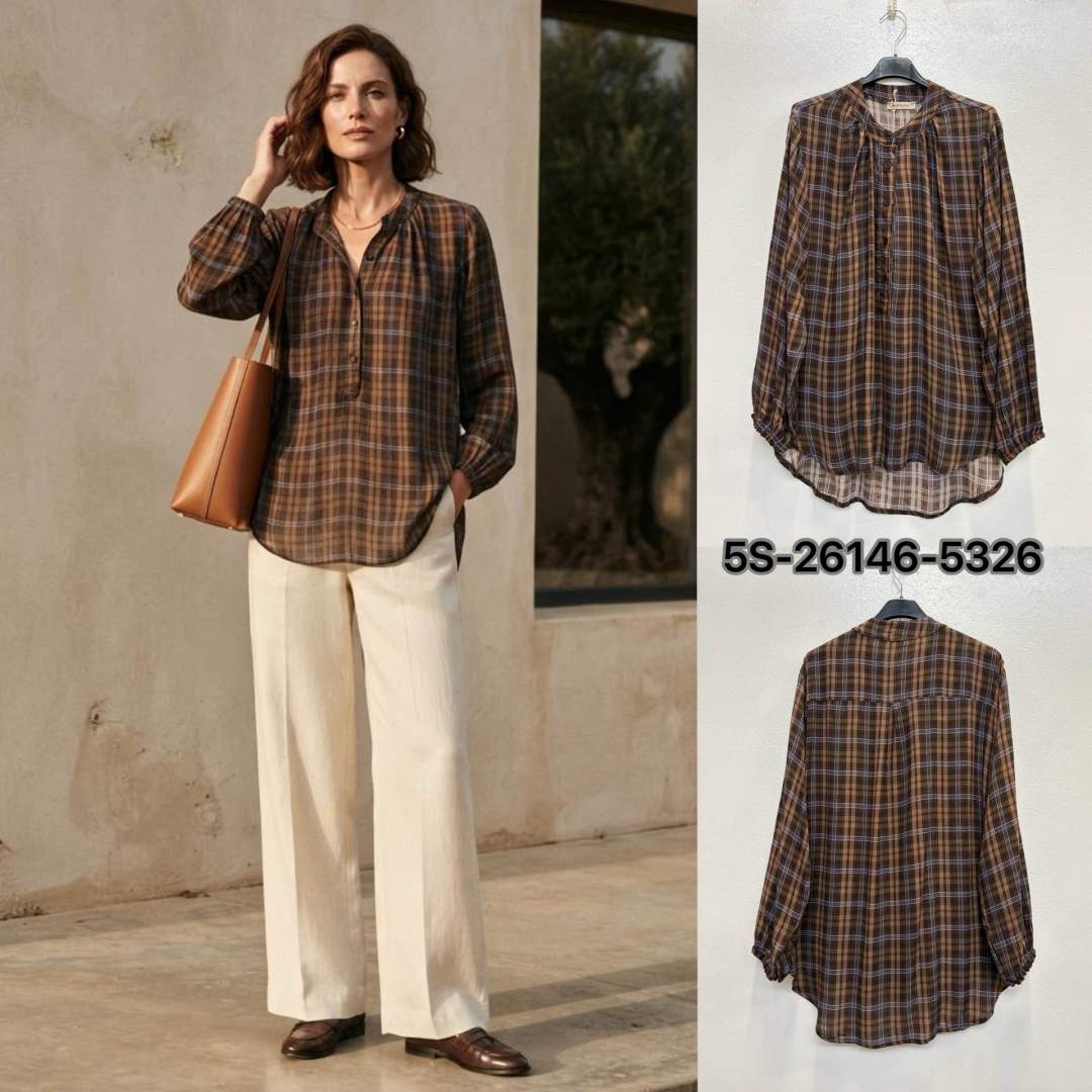 Relaxed-Fit Checked Shirt