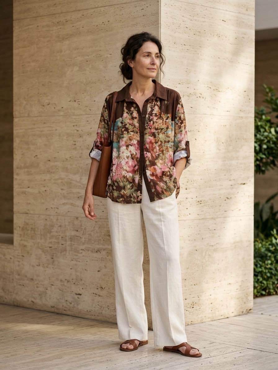 Relaxed Fit Floral Shirt