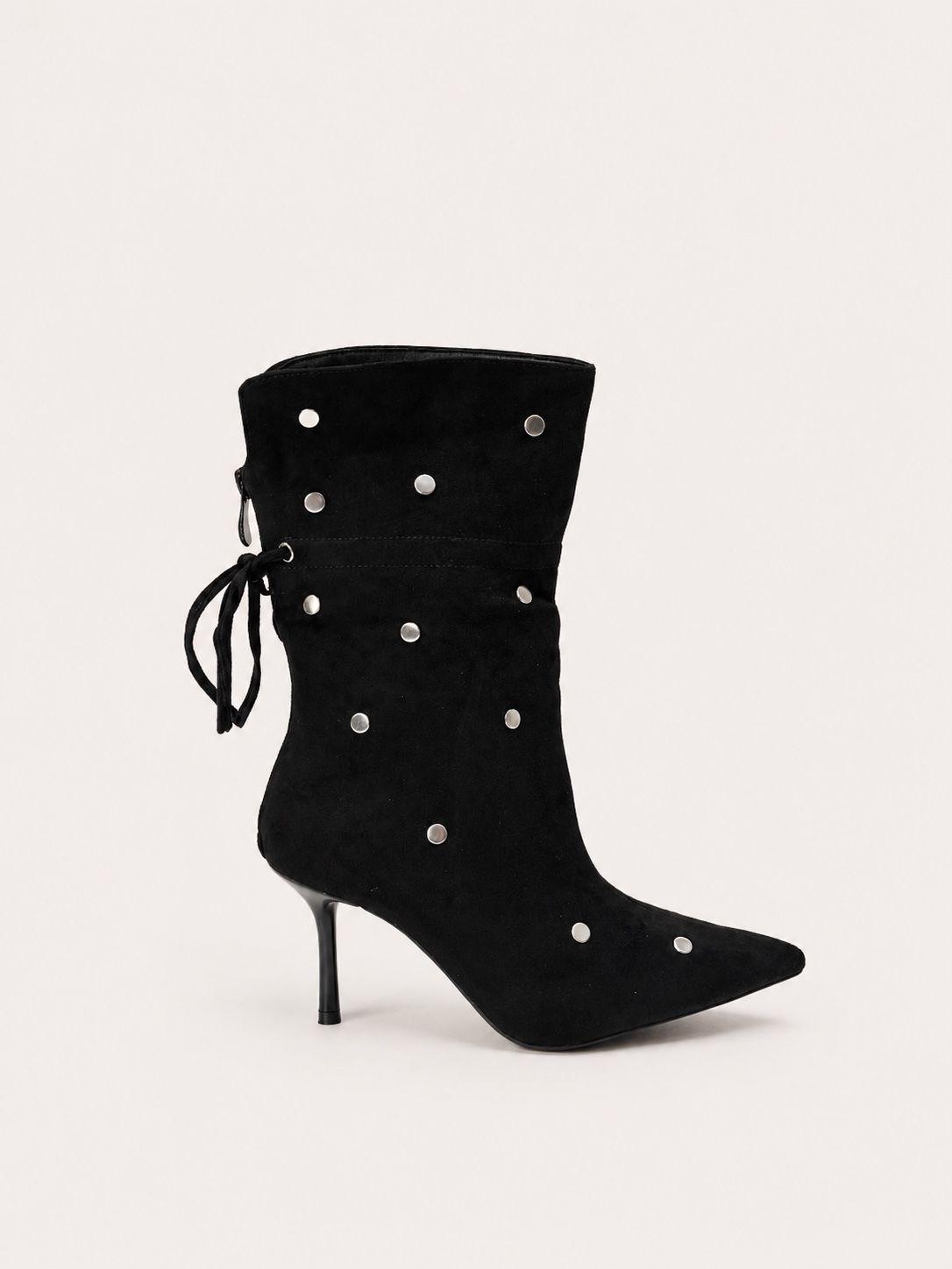 Studded Stiletto Ankle Boots