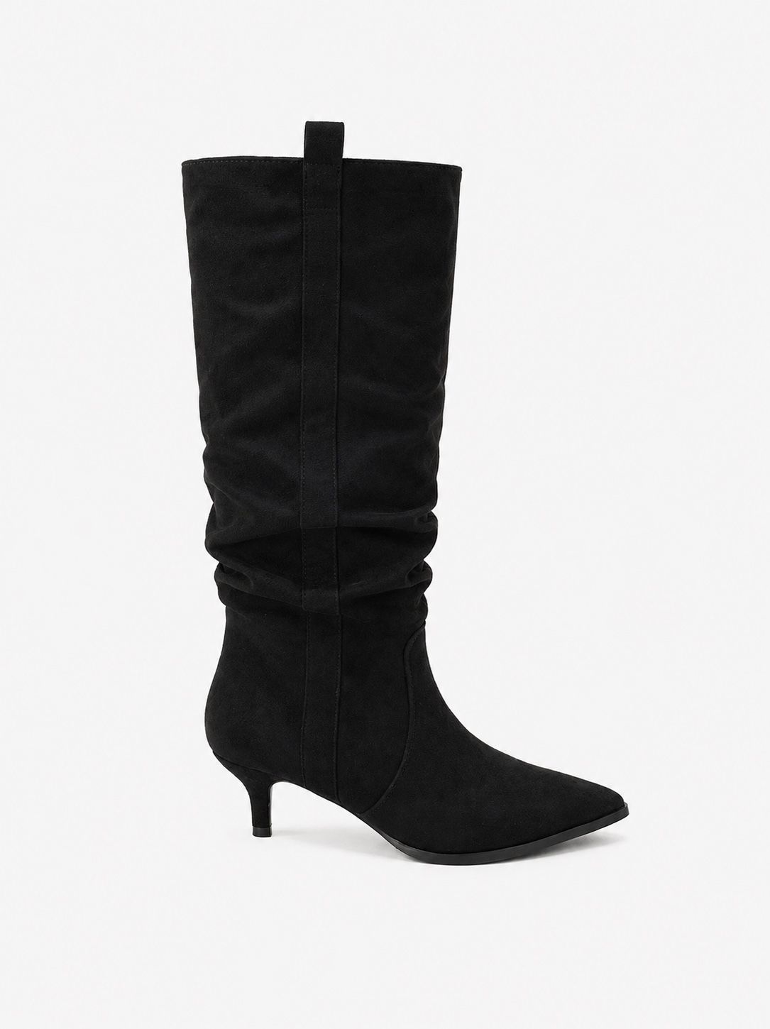 Ruched Shaft Knee Boots