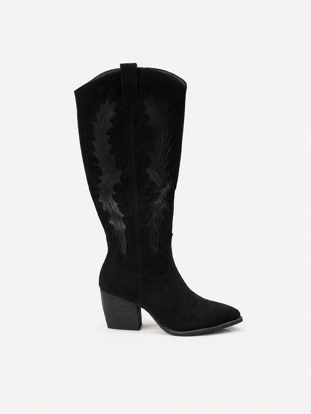 Embroidered Western Knee Boots