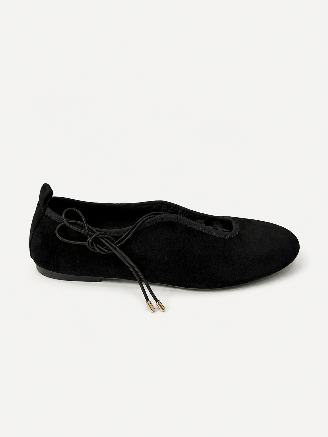 Pointed Tie-Up Ballerinas