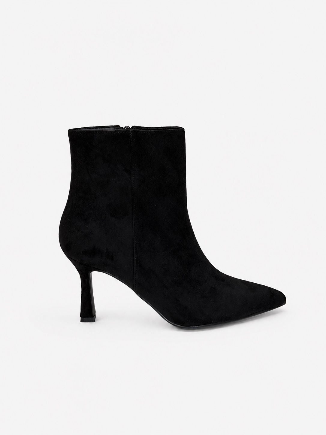Stiletto Ankle Boots with Side Zip