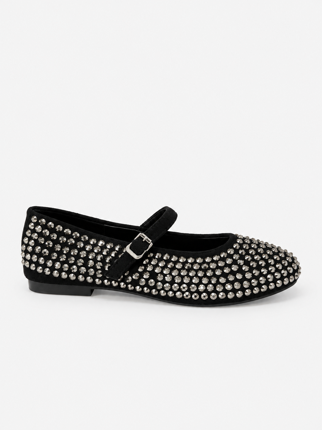 Studded Mary Jane Flats