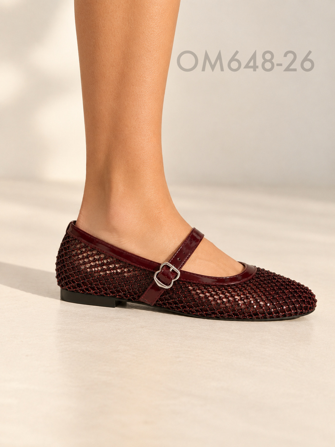 Lace Mary Jane Ballet Flats