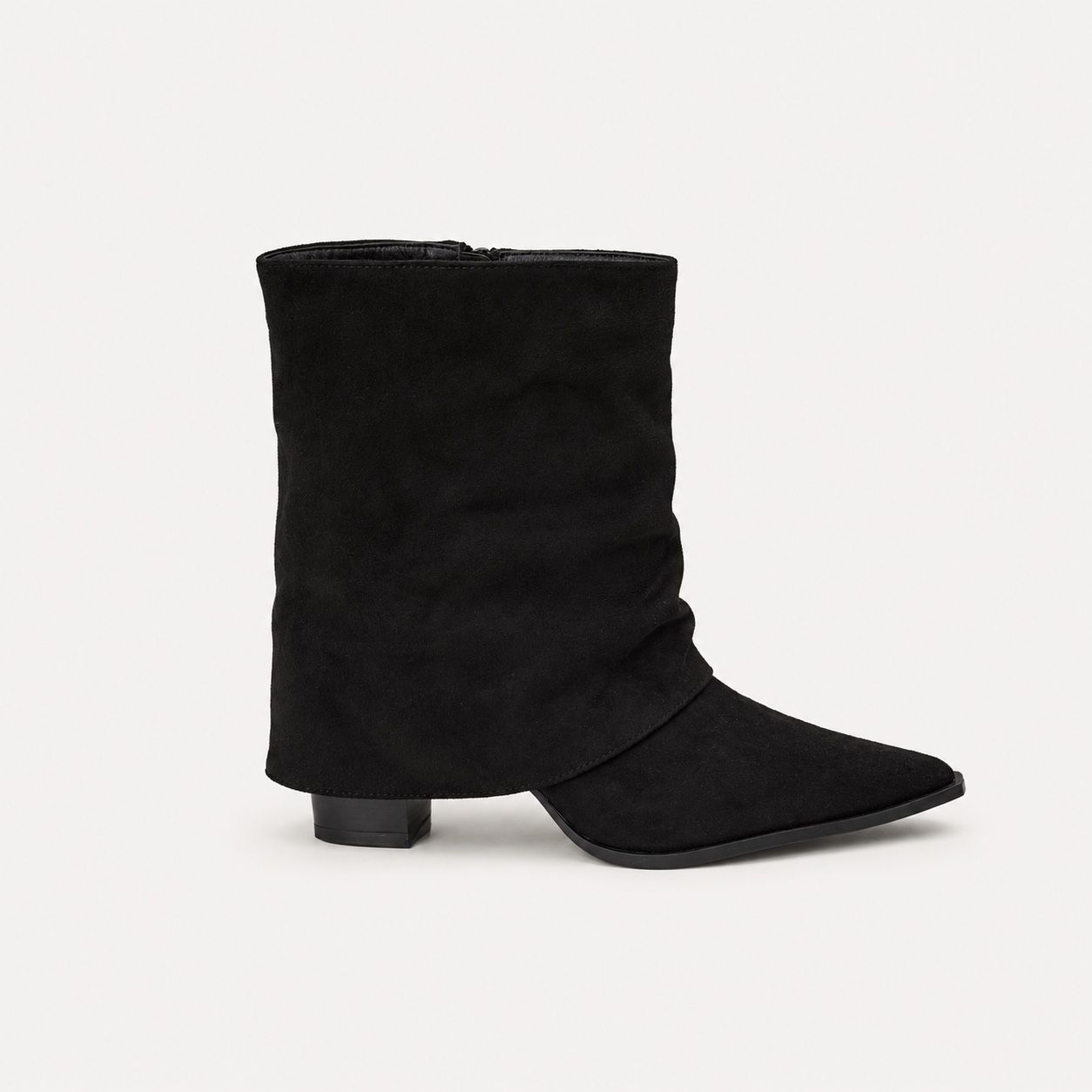Wide-Shaft Ankle Boots