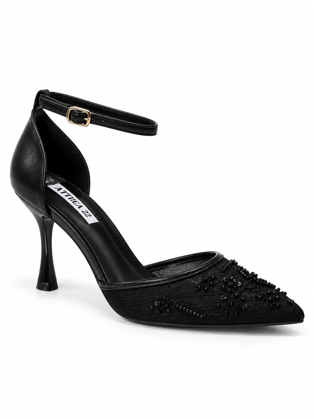 Embroidered Stiletto Heels