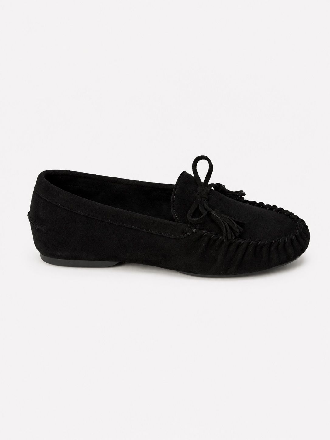 Fringed Moccasin Ballet Flats
