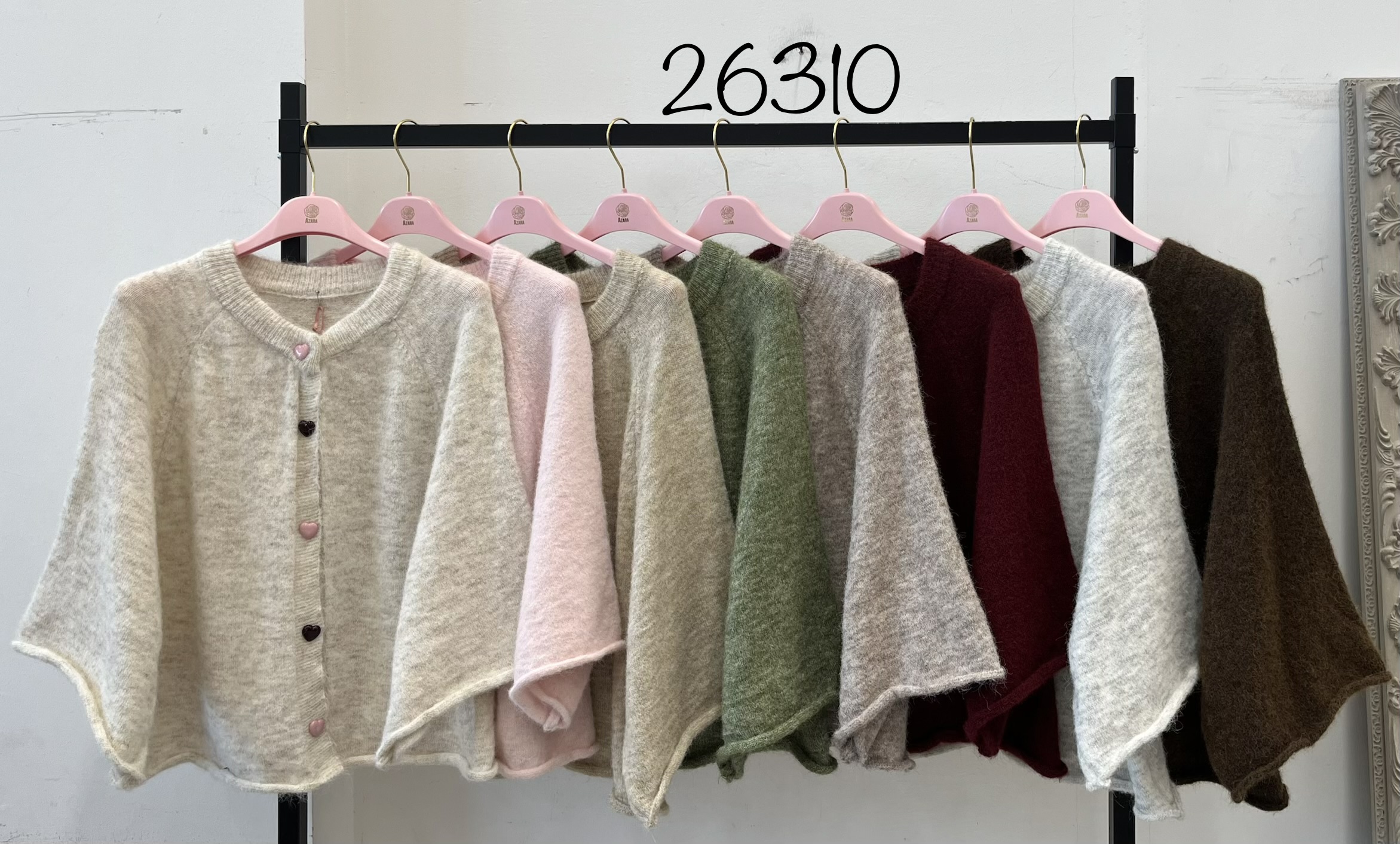 Cropped V‑Neck Cardigan