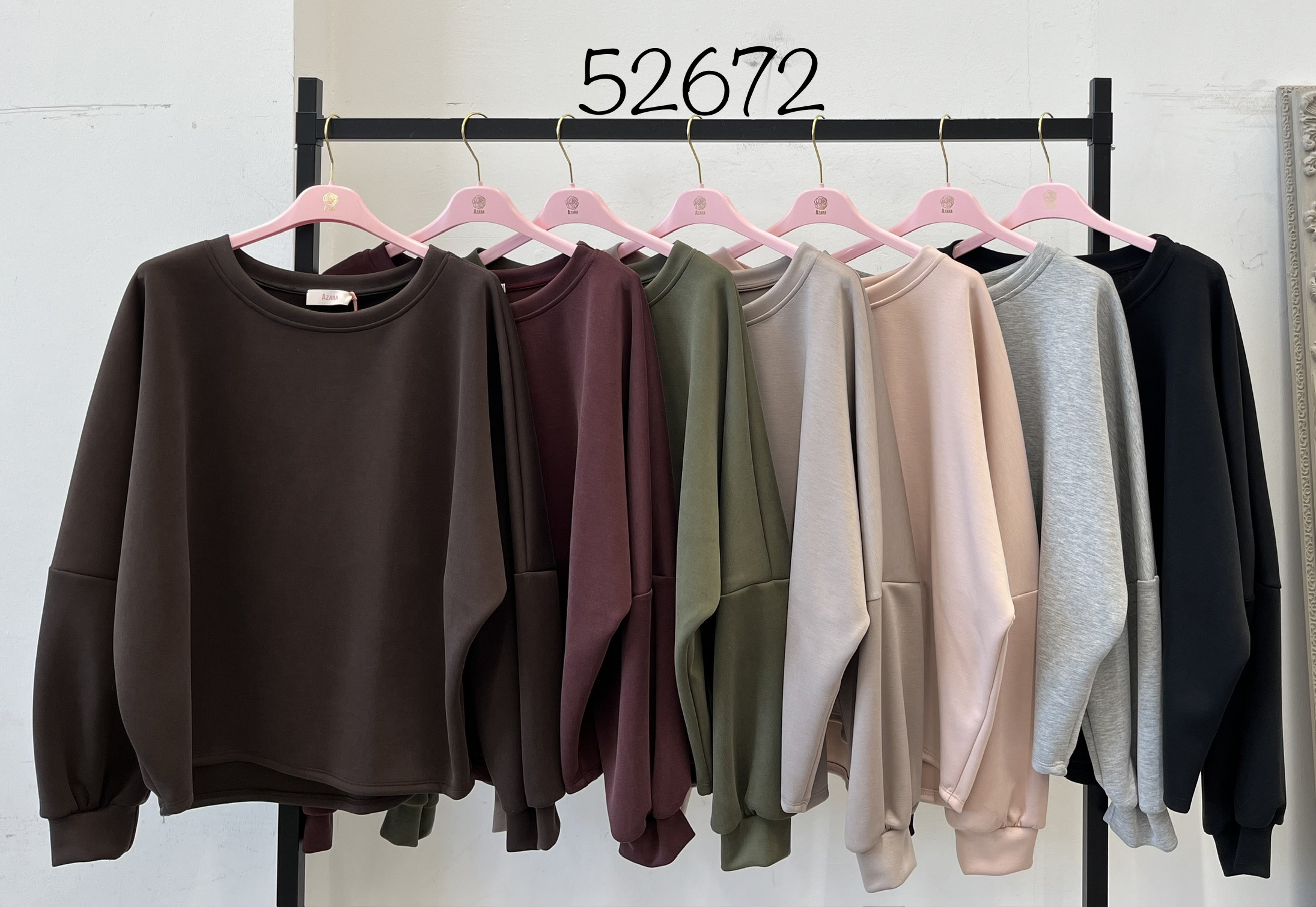 Oversized Sweatshirt, Crew Neck