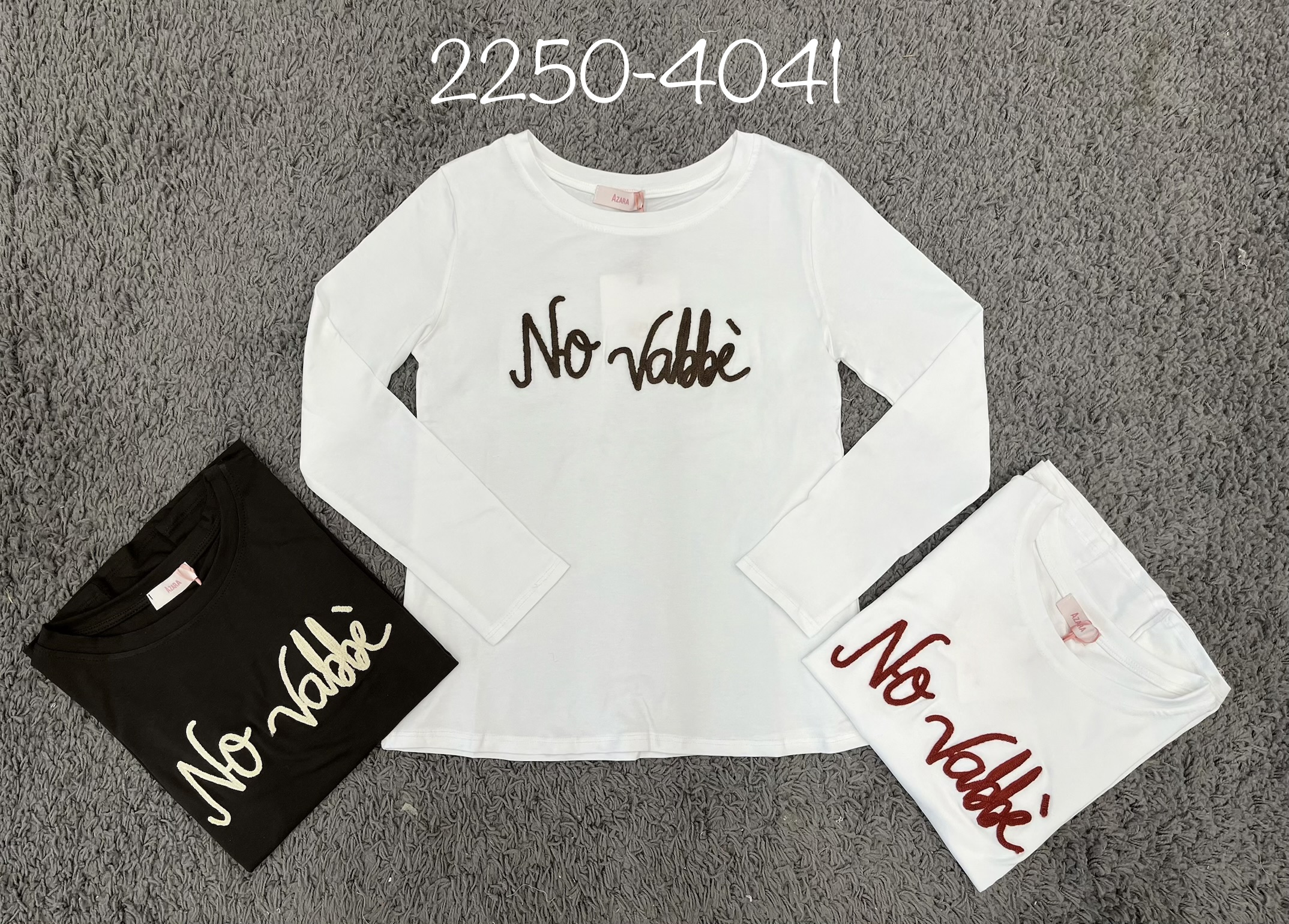 Long Sleeve T-Shirt with Embroidery