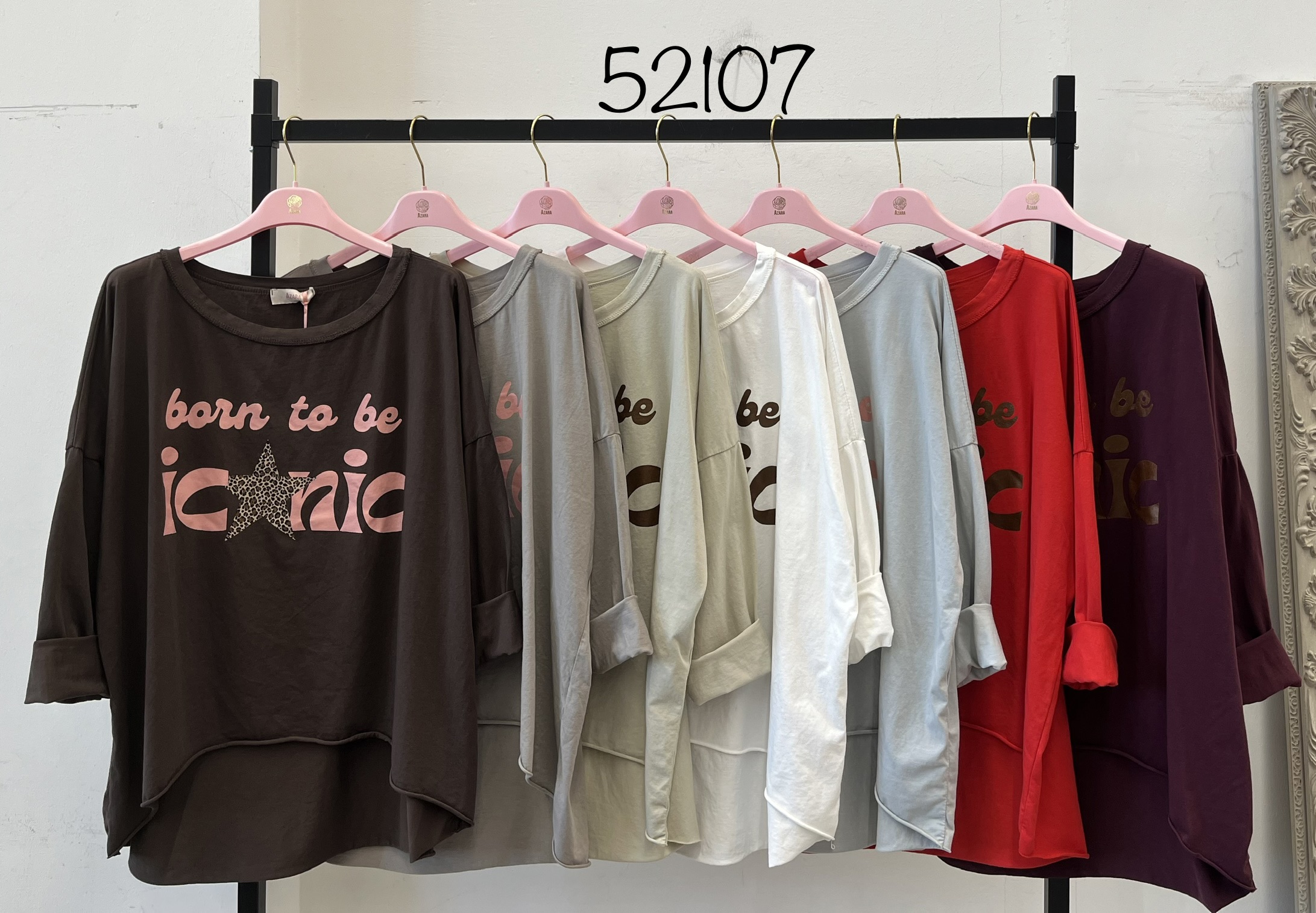 Relaxed Tee with Slogan
