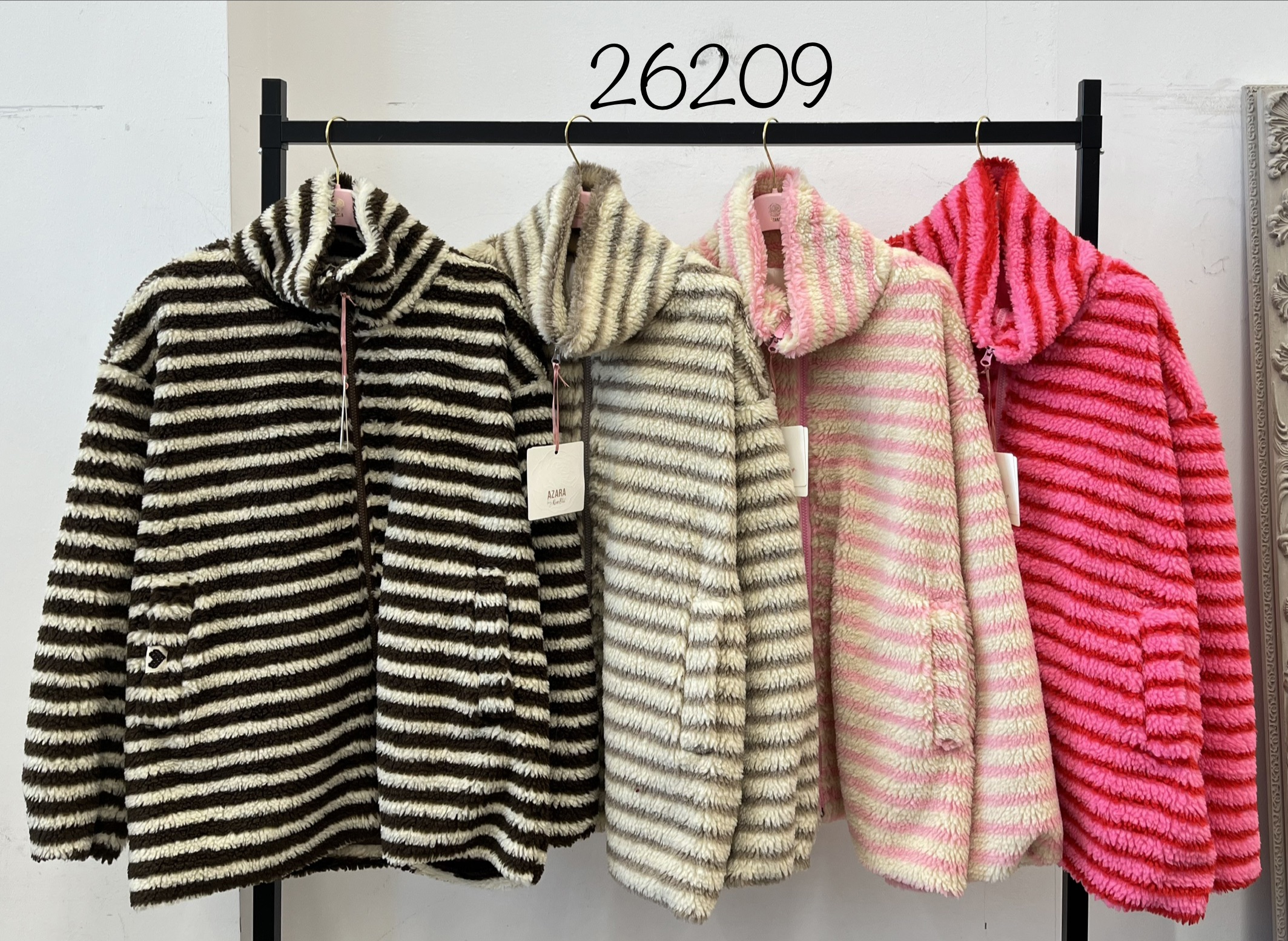Teddy Coat with Funnel Neck