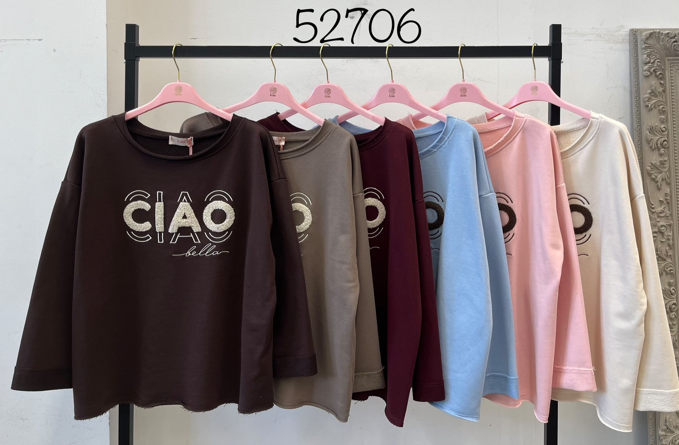 Oversized Sweatshirt with Embroidery