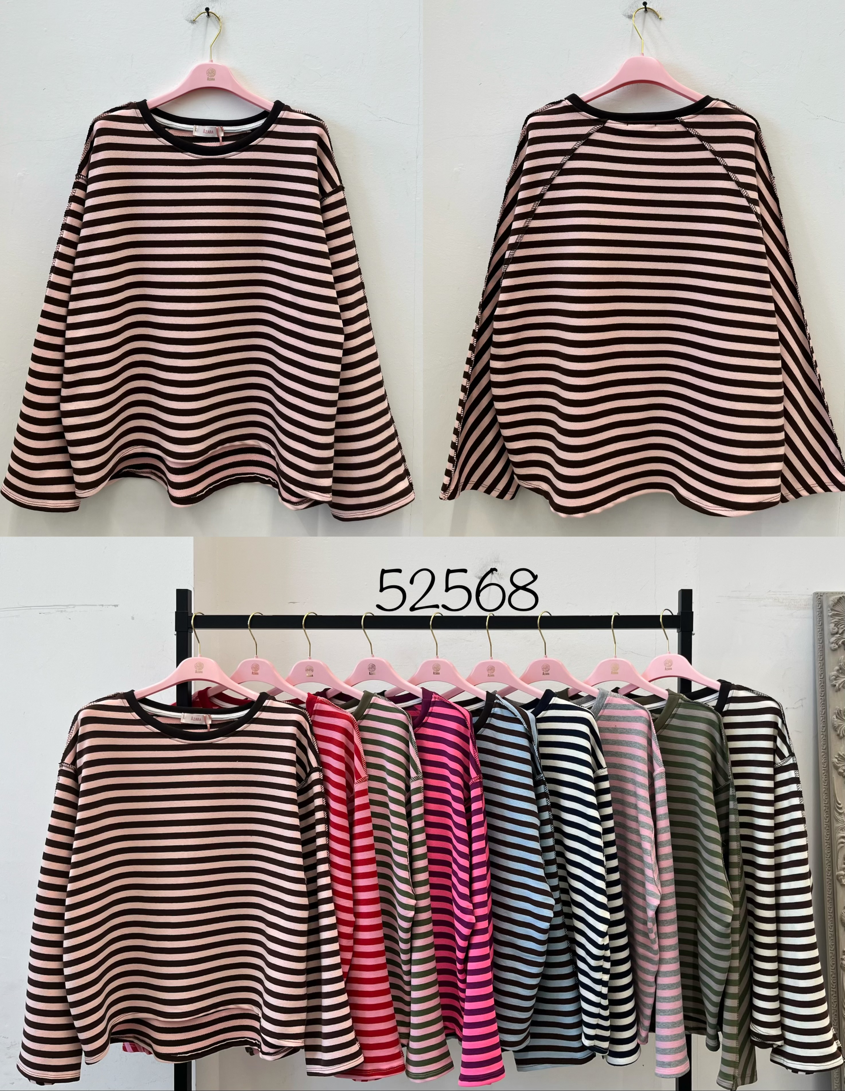 Oversized Striped Top