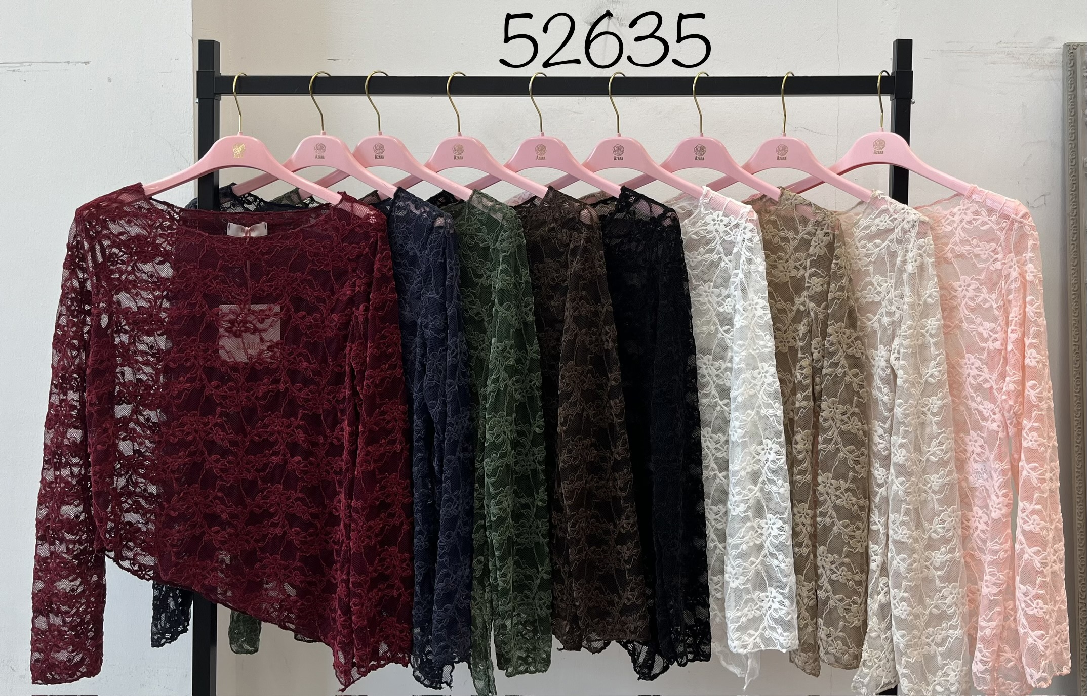 Lace Blouse with Flower