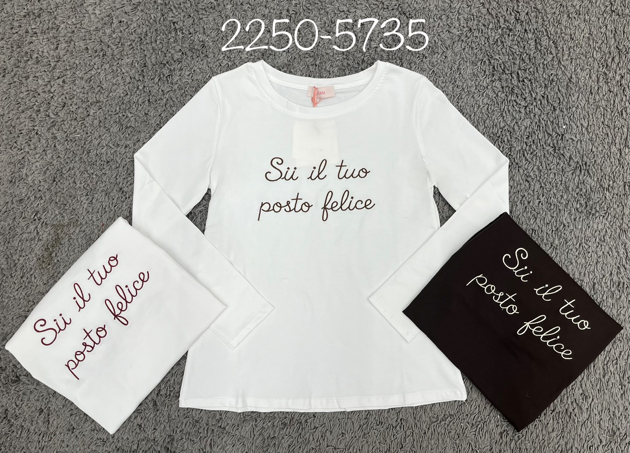 Ribbed Embroidered Top