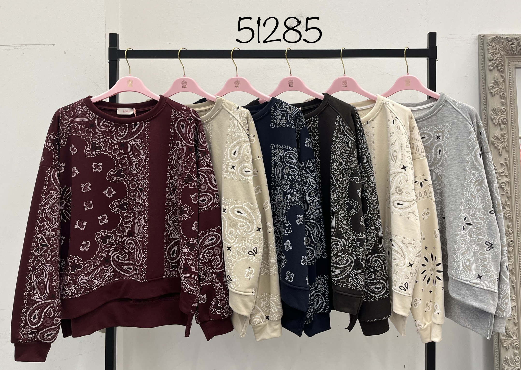 Bandana-Print Sweatshirt