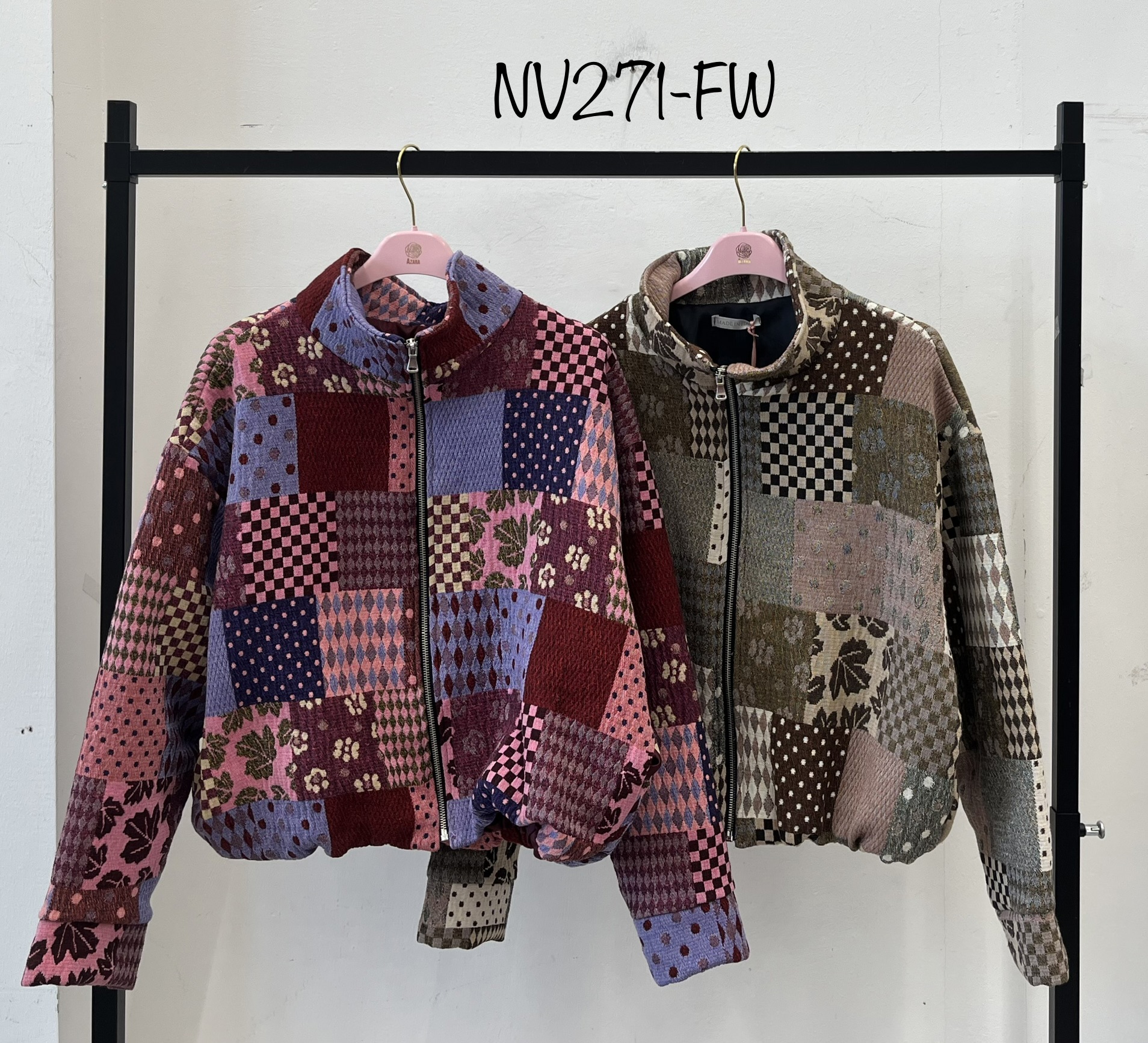Patchwork Bomber Jacket