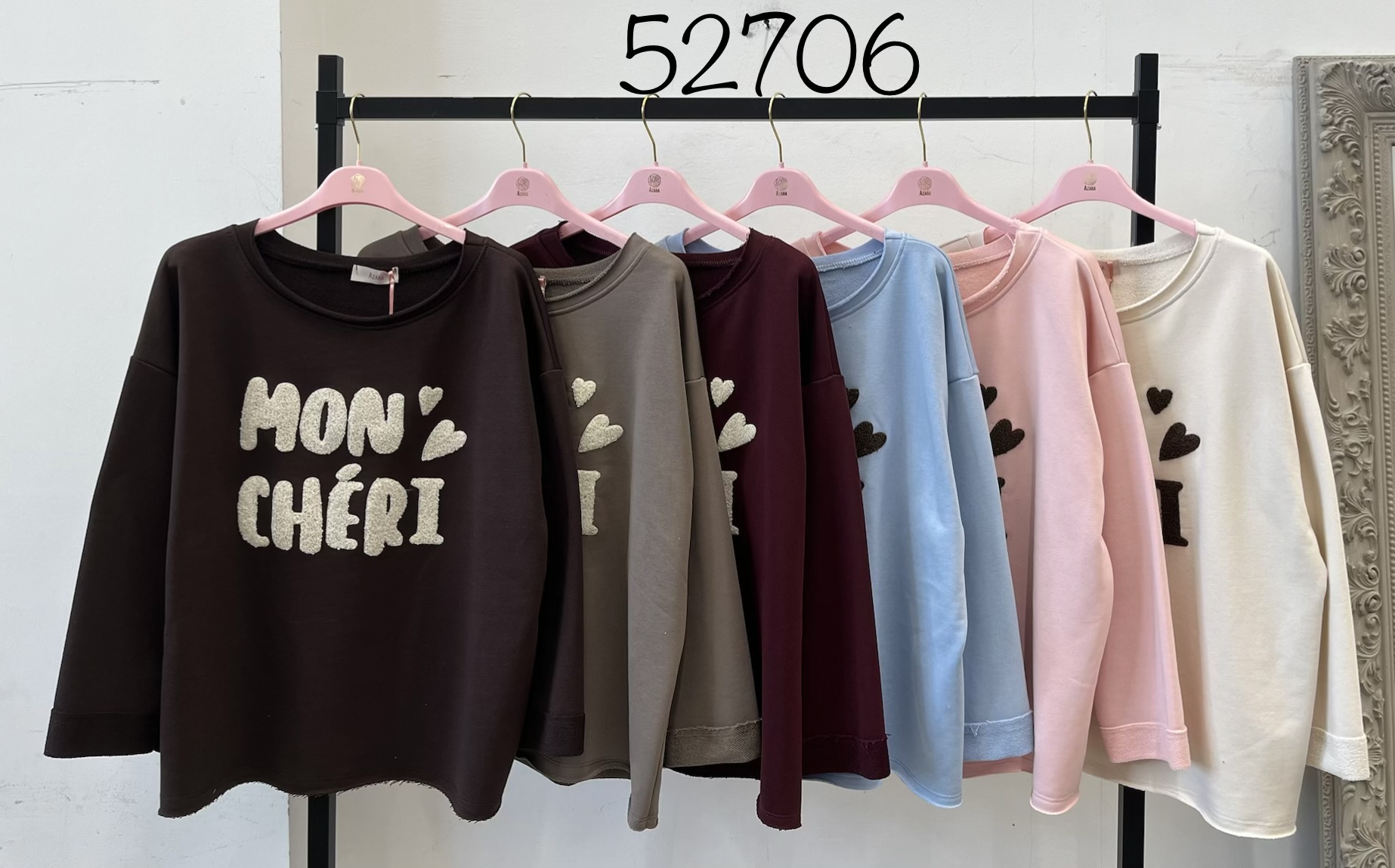 Oversized Sweatshirt with Slogan
