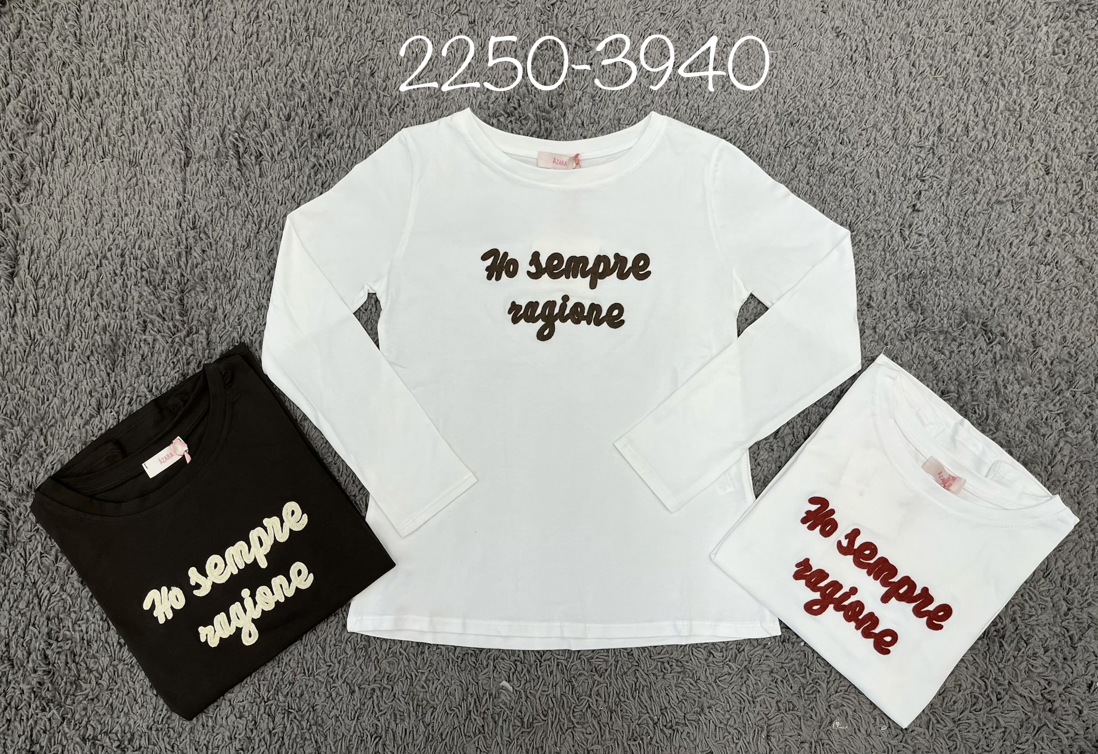 3D Embroidered T‑Shirt
