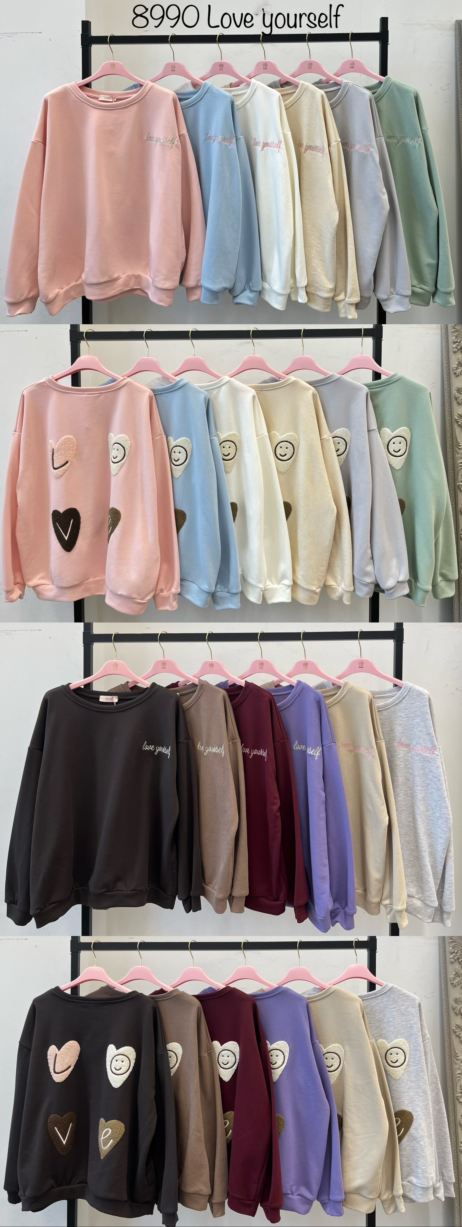 Oversized Sweatshirt with Embroidery