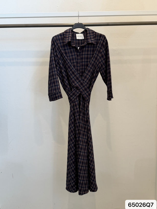 Checked Maxi Shirt Dress