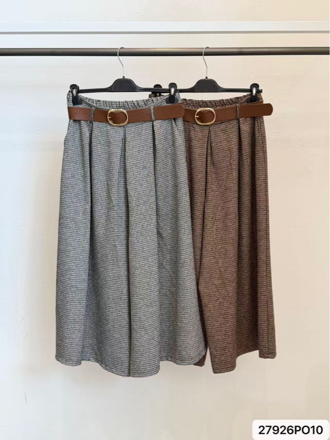Pleated Culotte Trousers