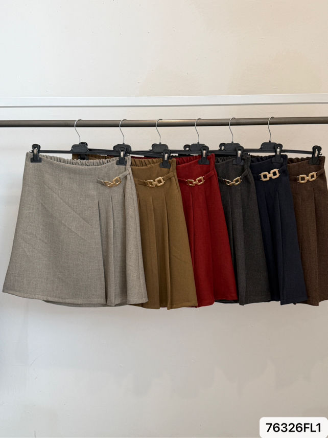 Pleated Mini Skirt