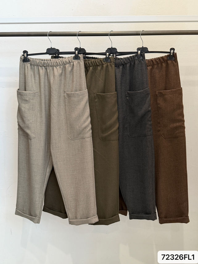 7/8 Tailored Trousers with Pockets