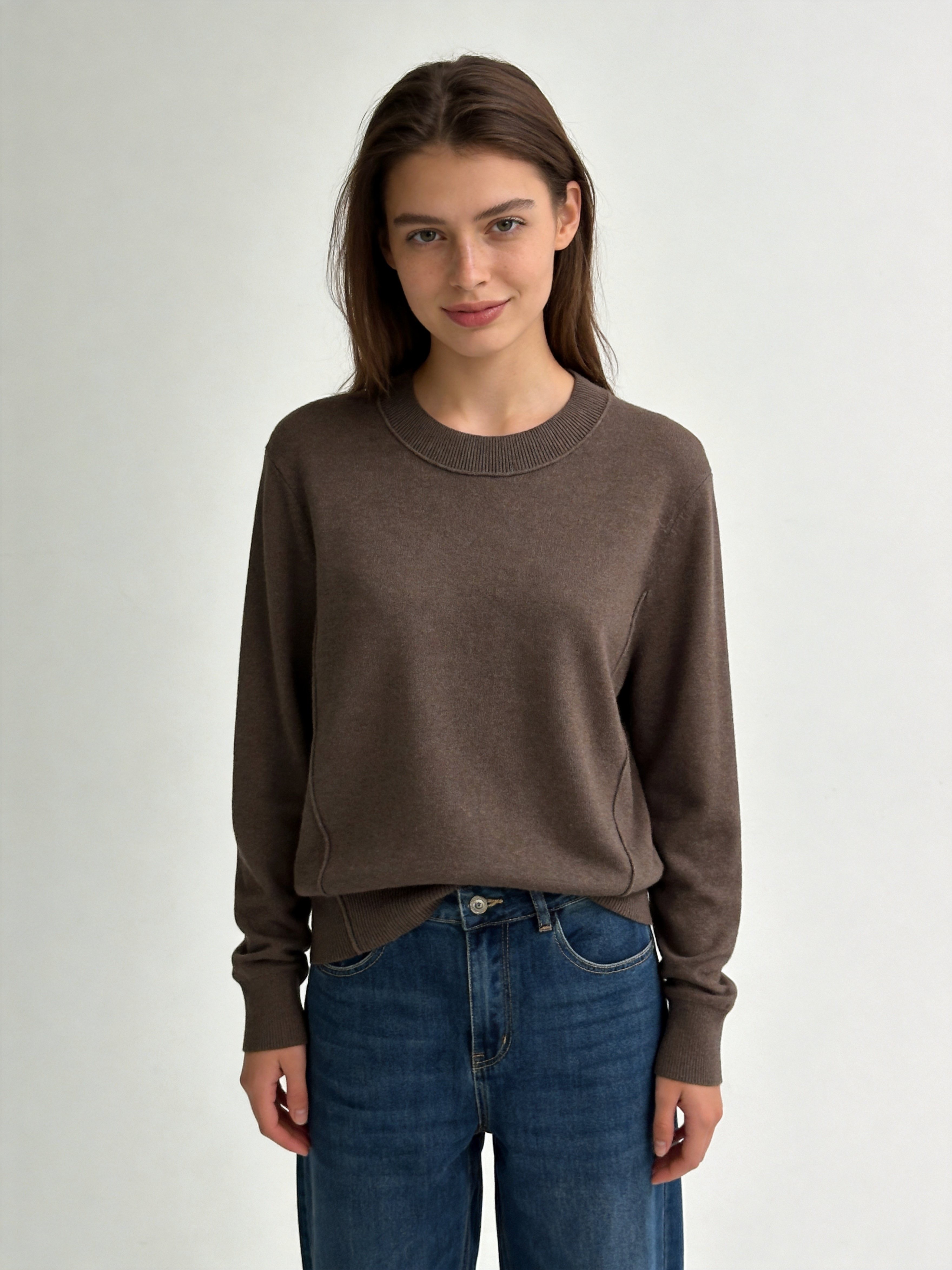 Crew Neck Sweater Long Sleeve