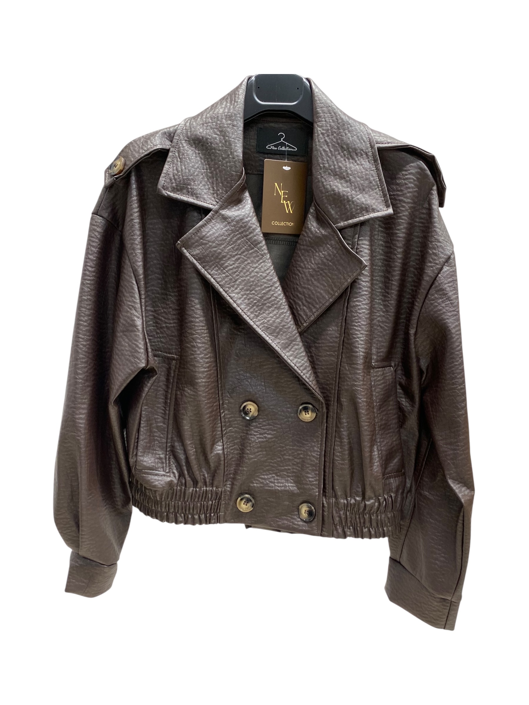 Short Eco-Leather Jacket