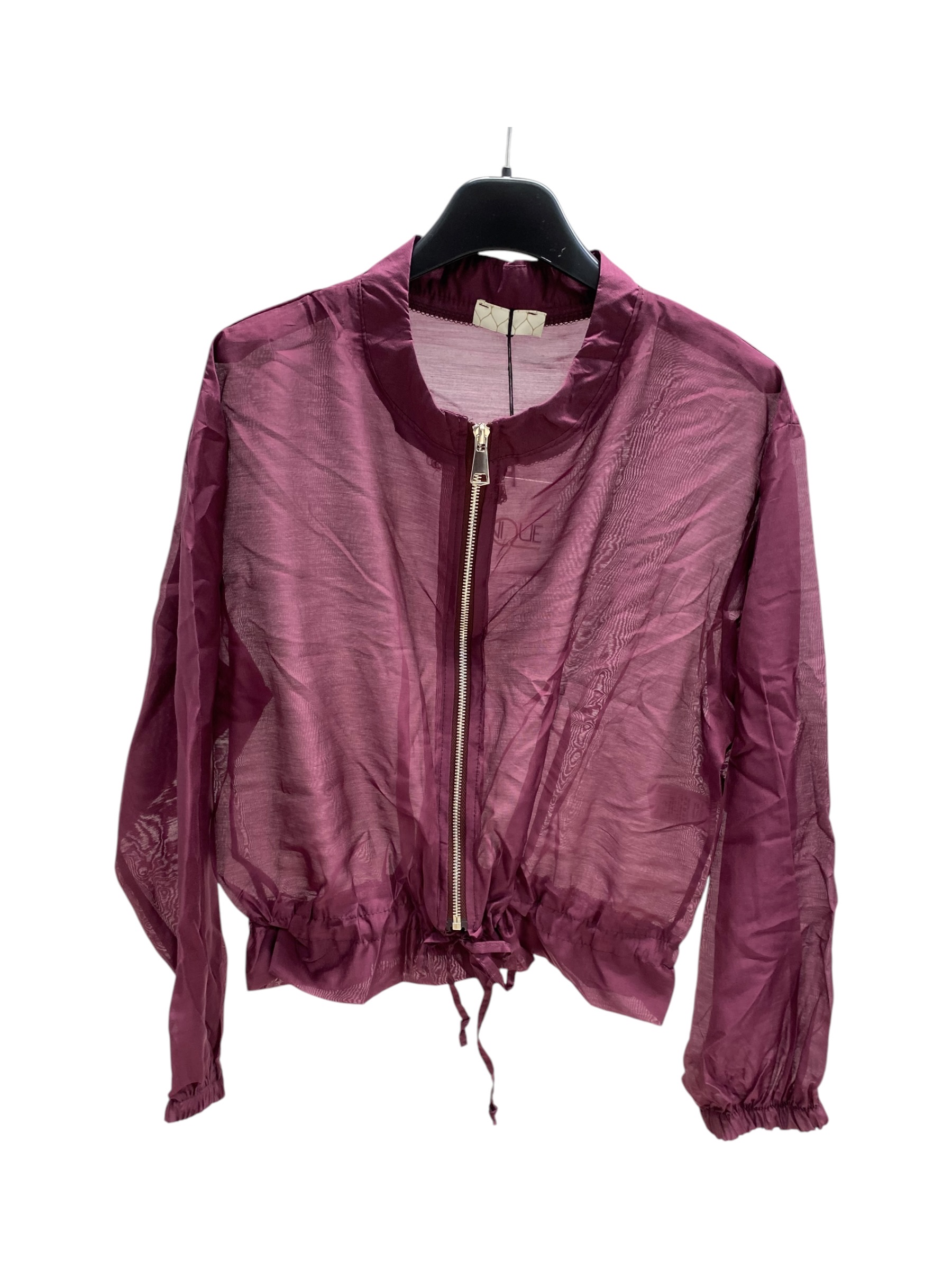 Bomber-Style Shirt with Drawcord