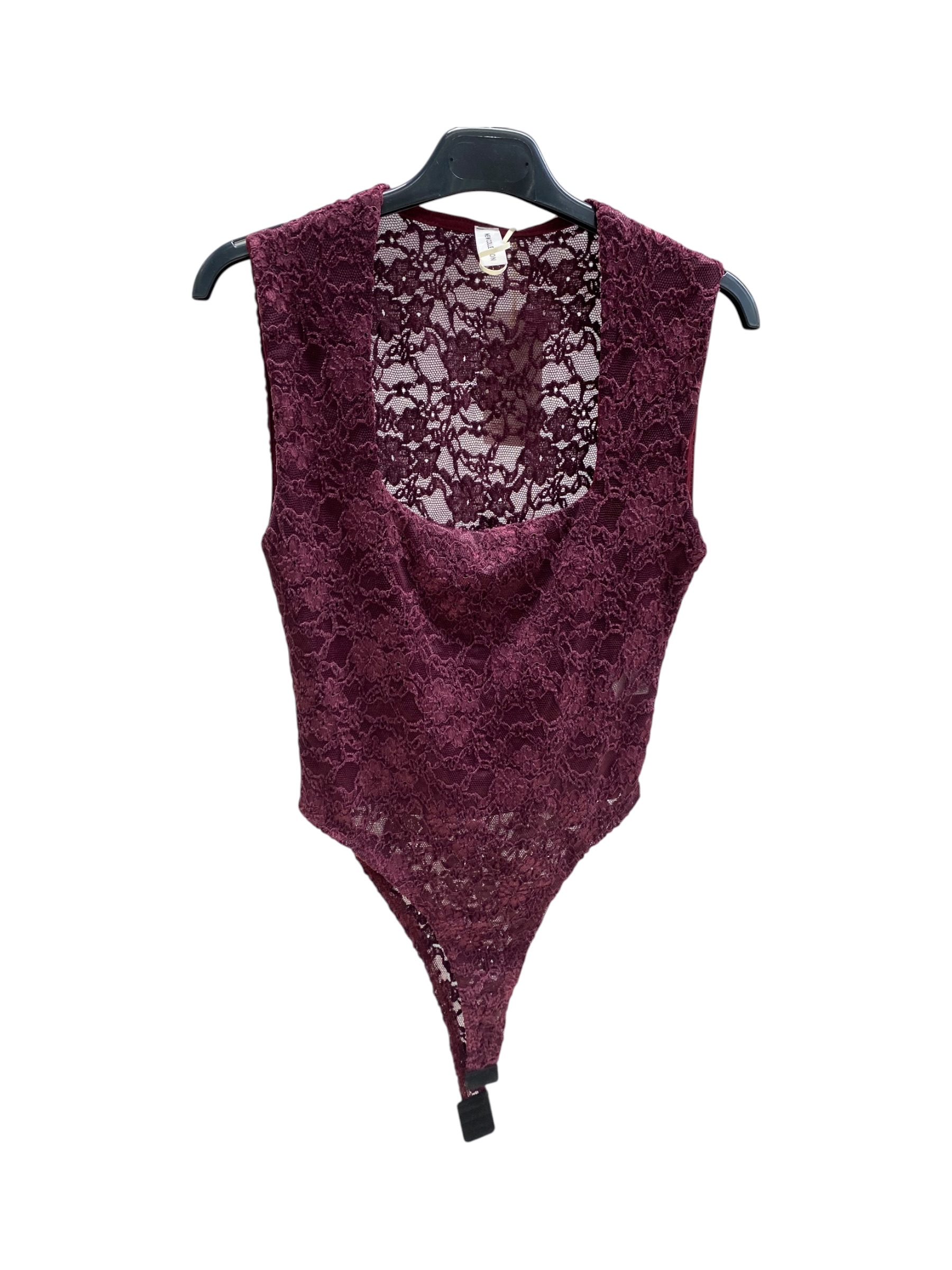 Lace Top with Deep Neckline