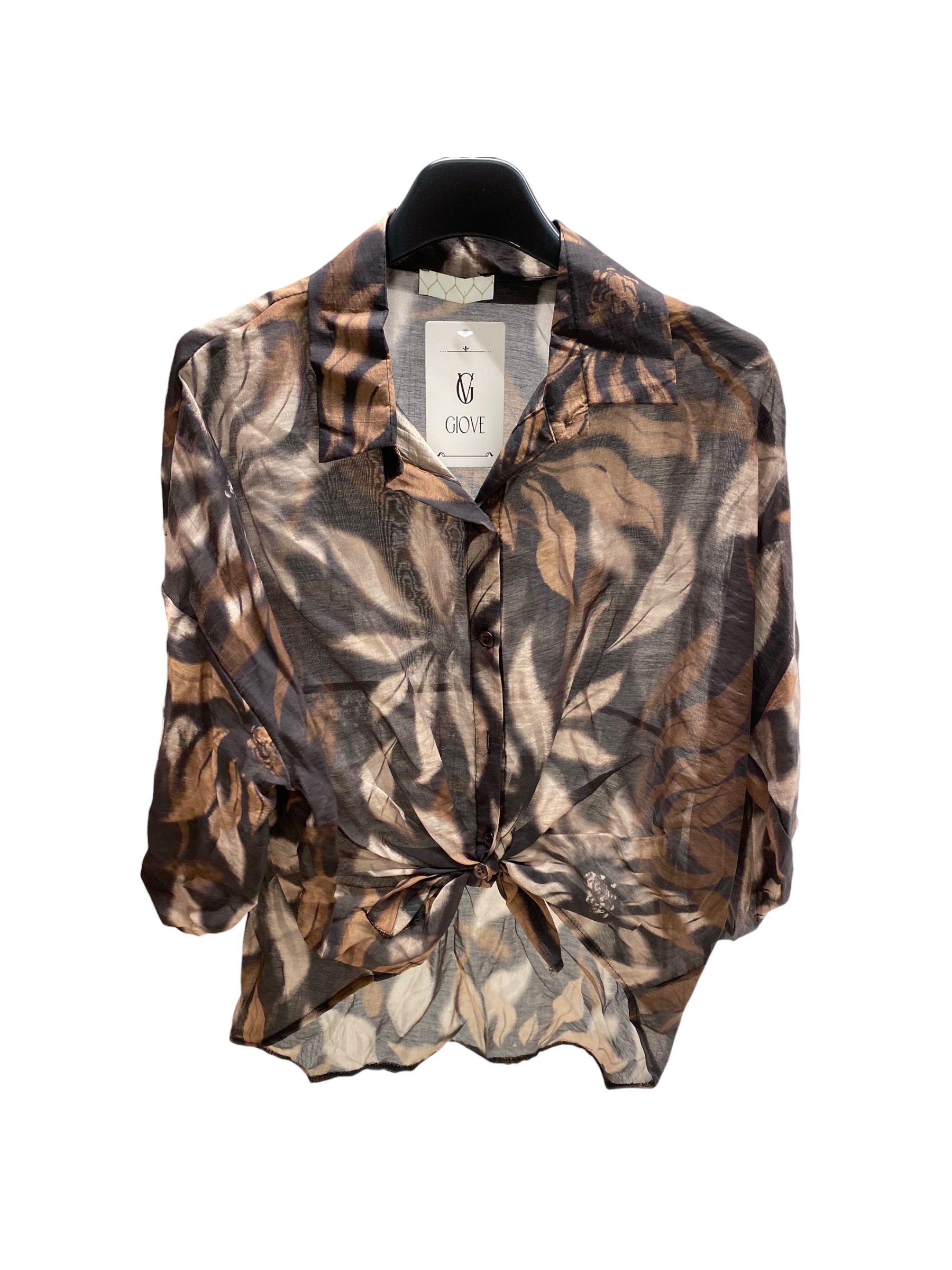Relaxed Tie-Waist Shirt