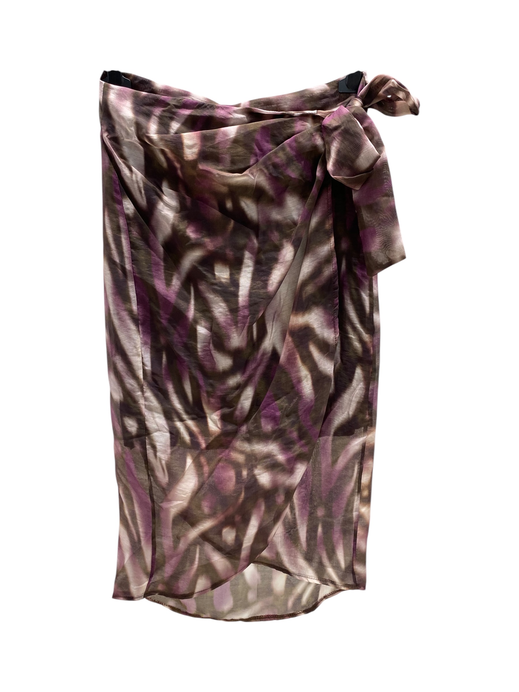Midi Wrap Skirt with Bow