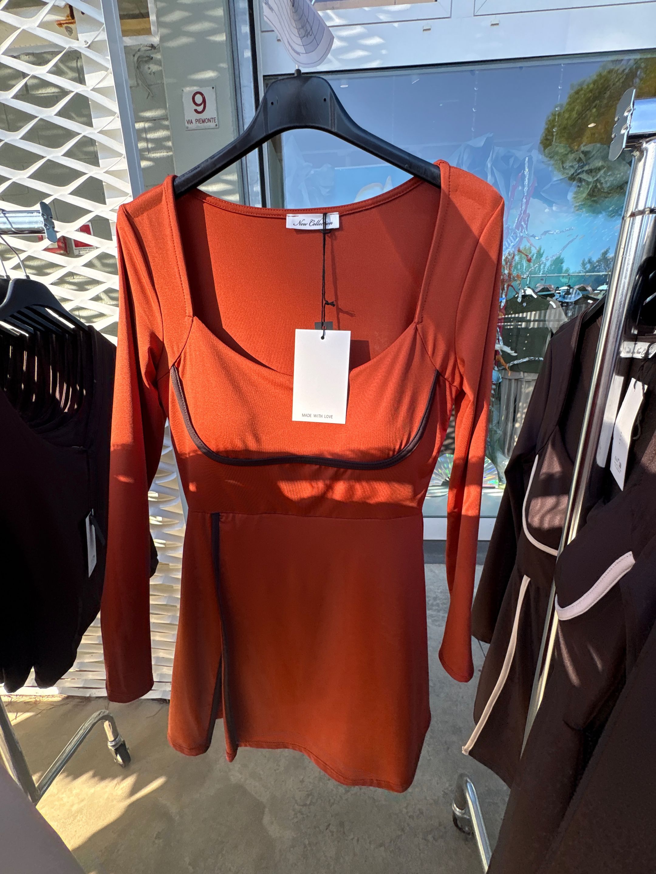 Fitted Mini Dress with Sweetheart Neckline