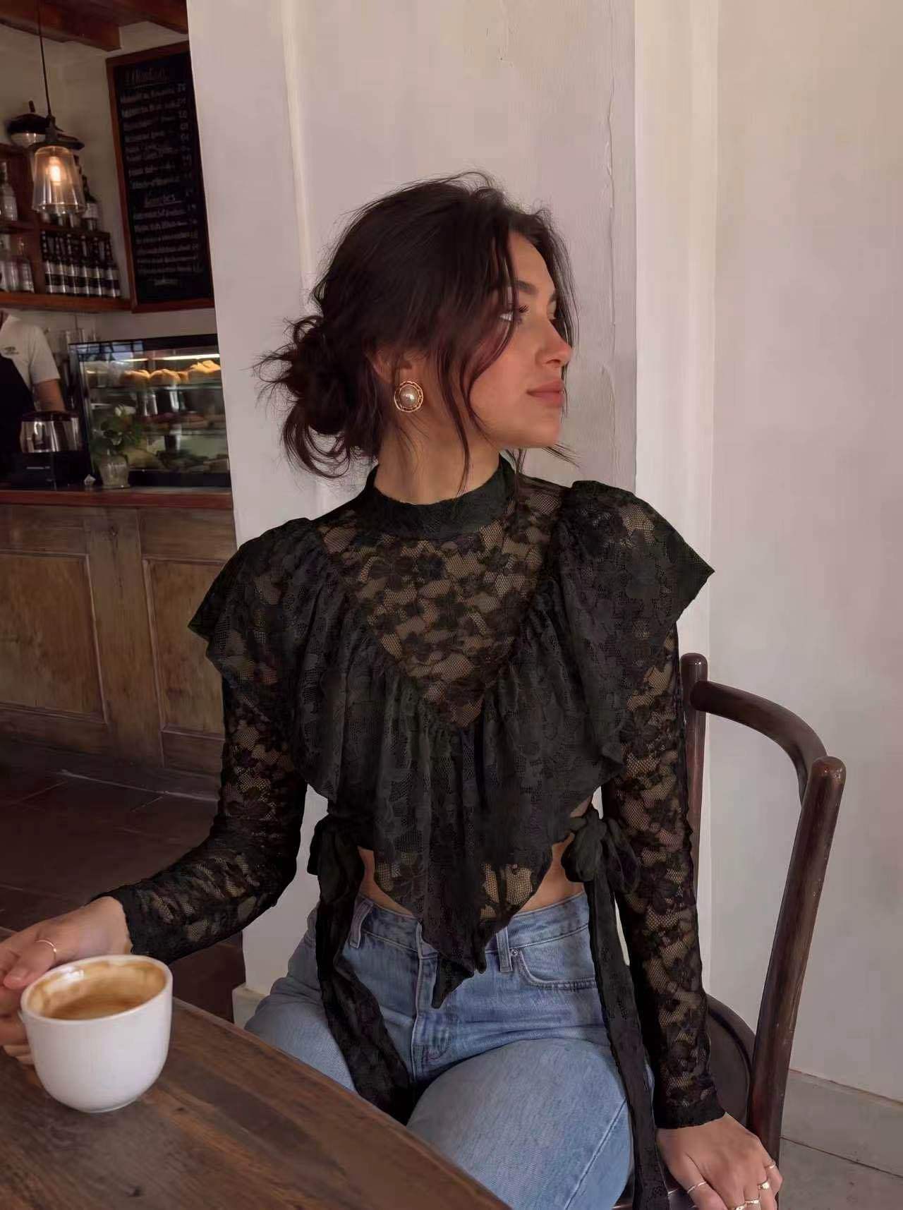 Cropped Lace Top
