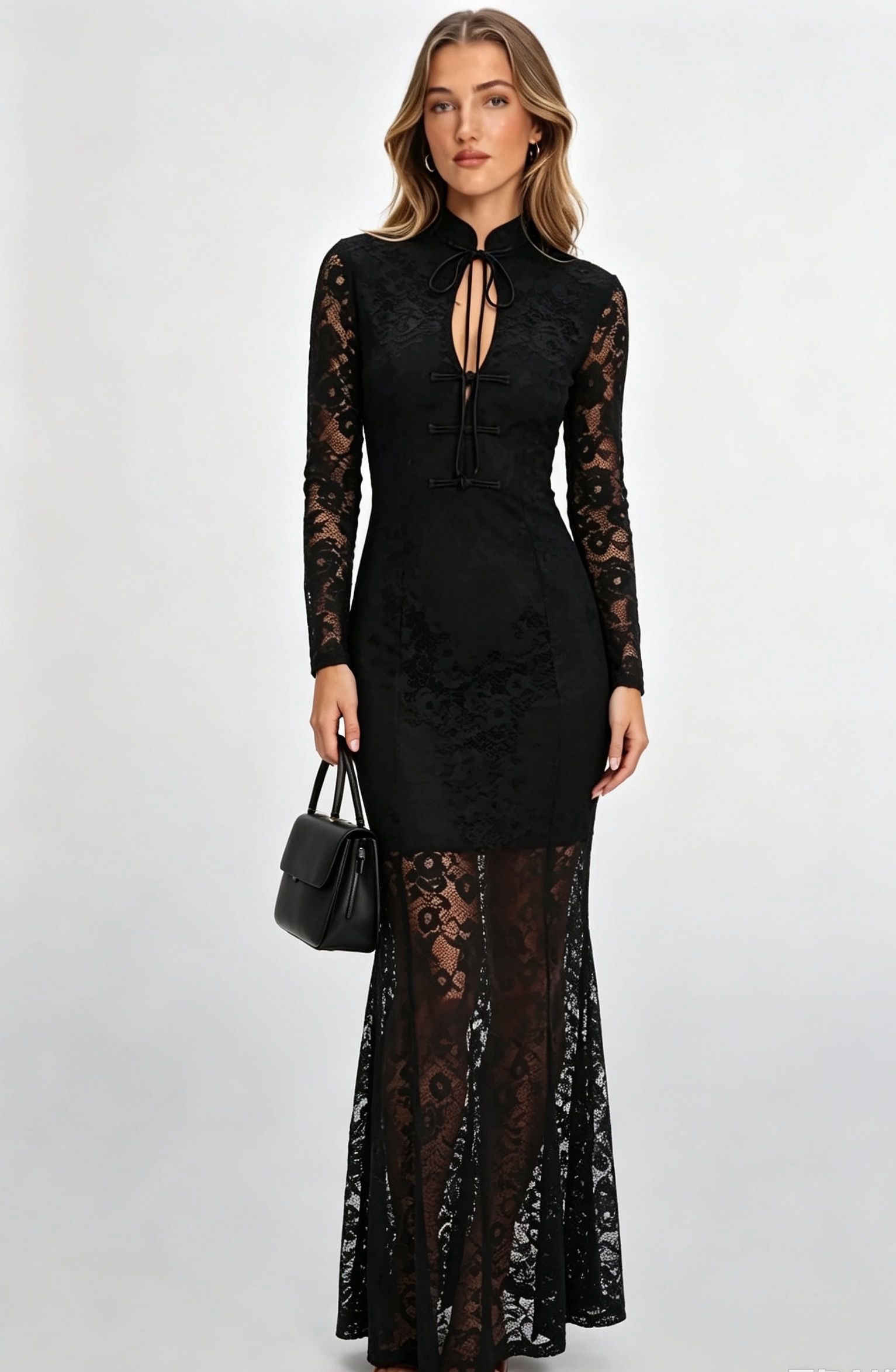 Lace Mermaid Maxi Dress